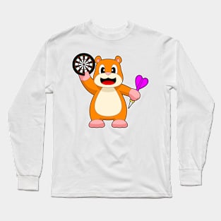 Hamster Darts Dartboard Long Sleeve T-Shirt